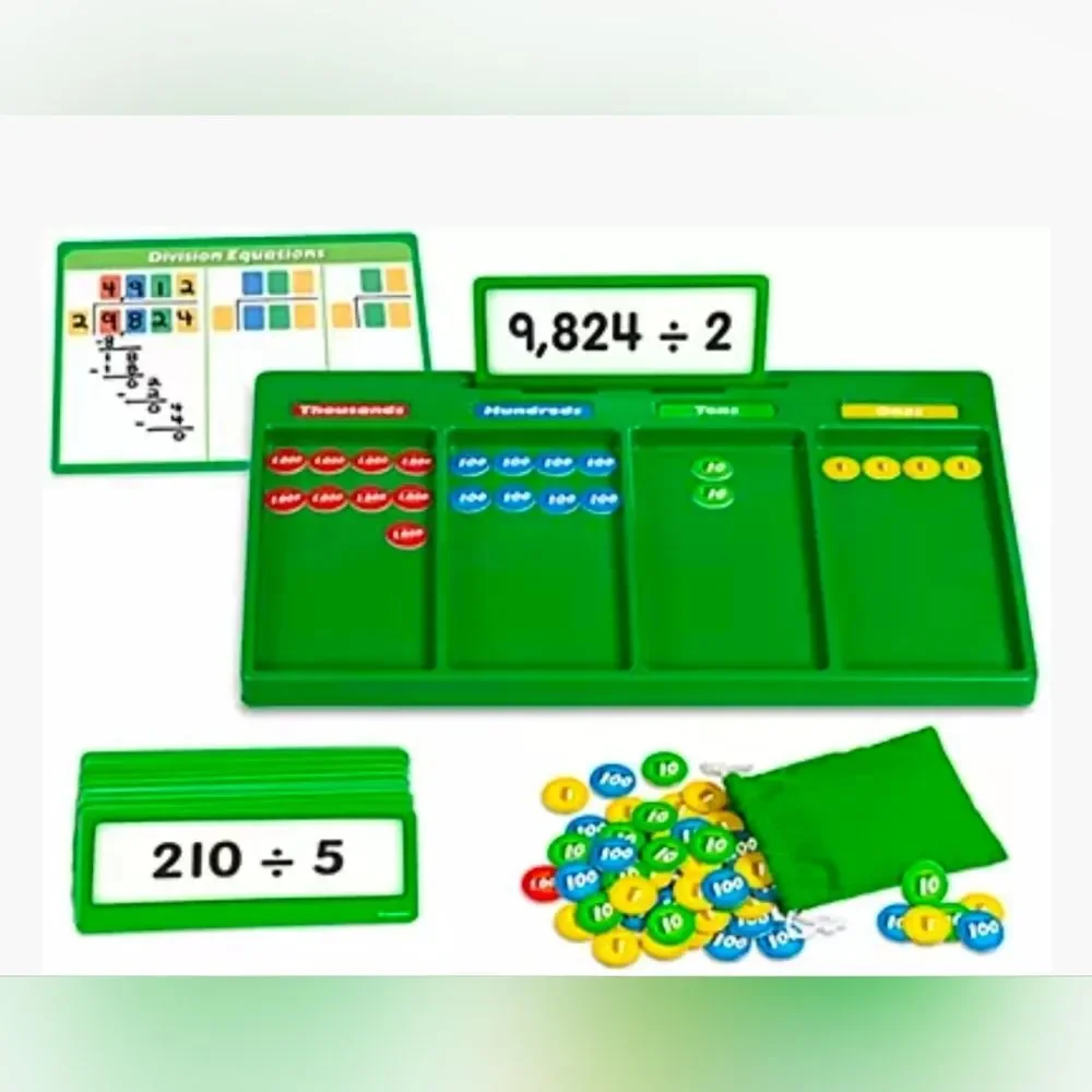 Hands-On Division Regrouping Kit Lakeshore 3rd 4th 5th Grade Ages 8-10 NEW NIB